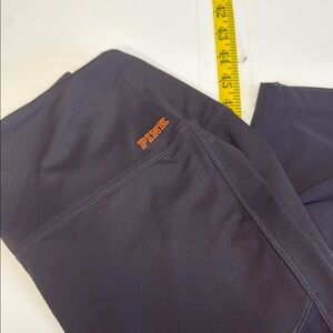 Vintage PINK Black Leggings with Orange Accents